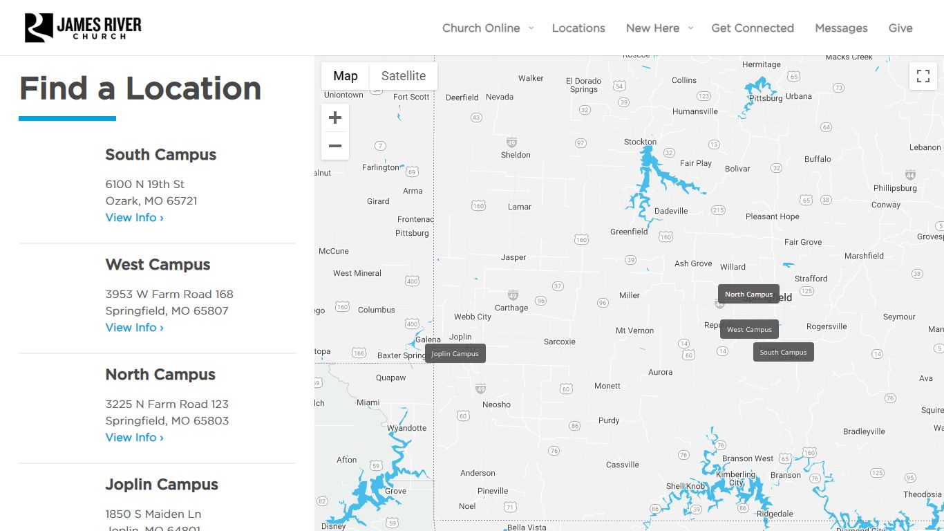 Locations - James River Church Online