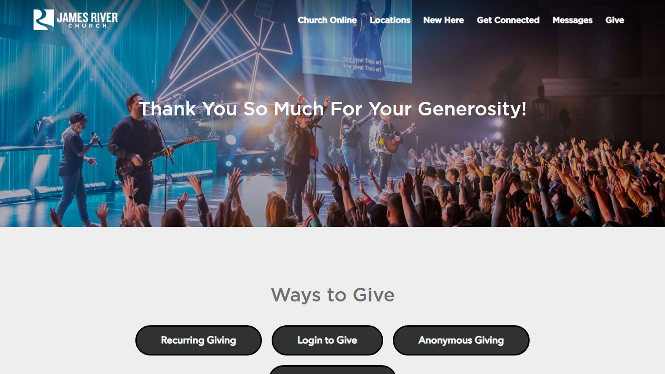 Give | Tithe & Offering Online | James River Church